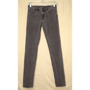 All Saints Mast Low Rise Gray Denim Jeans Stretch Skinny Women's Size 27 Y2K
